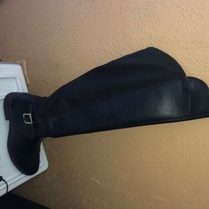 Black knee high boots
